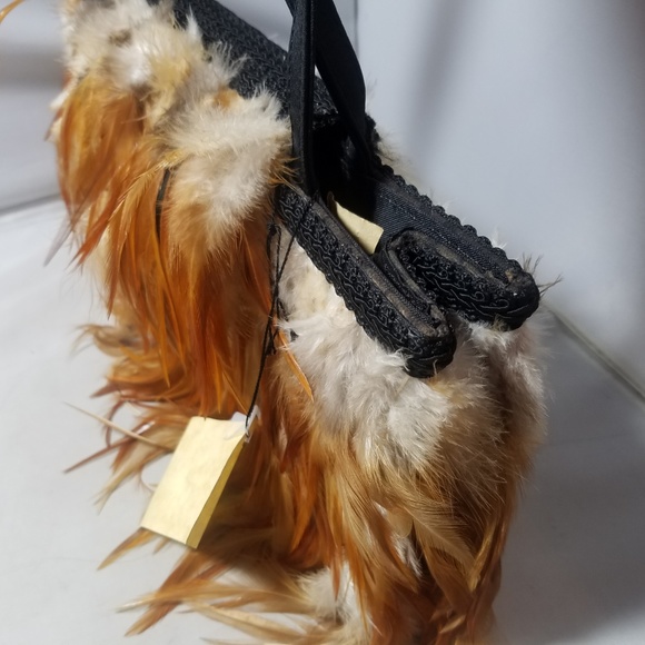 NWT Faith Knight Designs Handmade Feather Purse - Picture 5 of 8